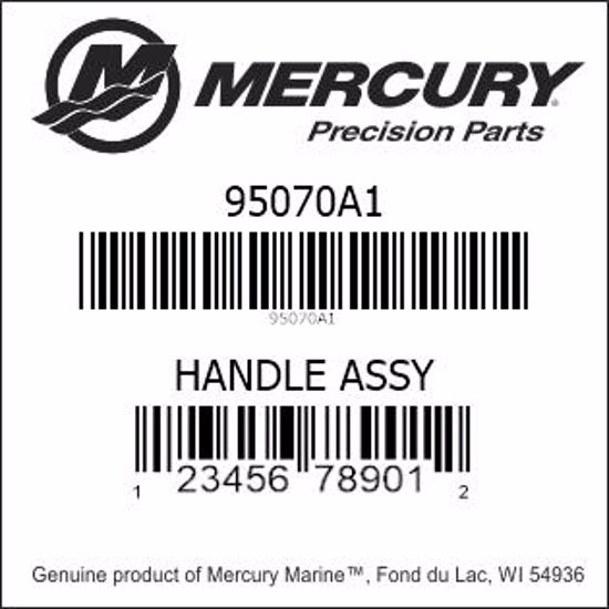 Bar codes for Mercury Marine part number 95070A1