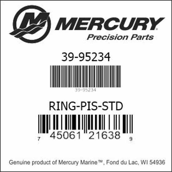 Bar codes for Mercury Marine part number 39-95234