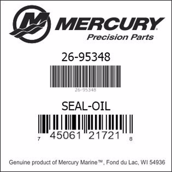 Bar codes for Mercury Marine part number 26-95348