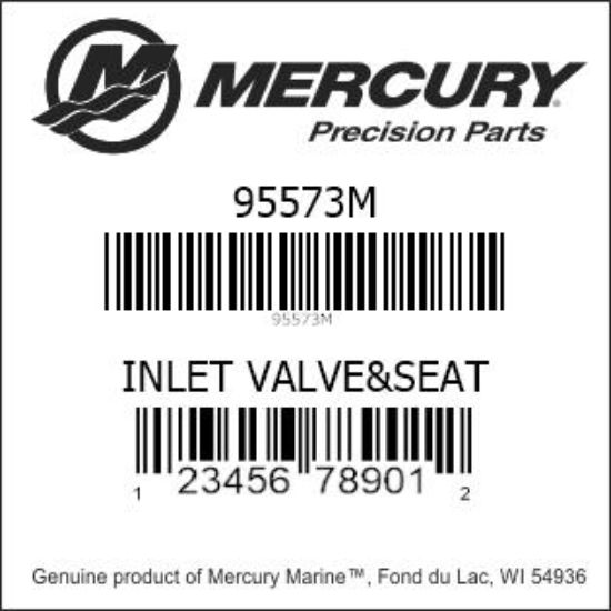 Bar codes for Mercury Marine part number 95573M