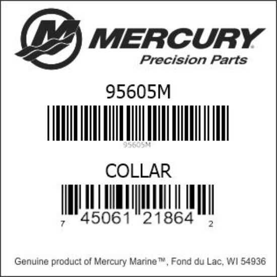 Bar codes for Mercury Marine part number 95605M