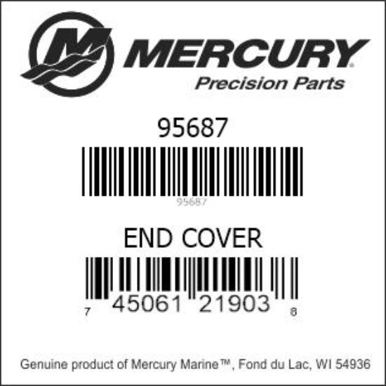 Bar codes for Mercury Marine part number 95687