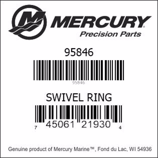 Bar codes for Mercury Marine part number 95846