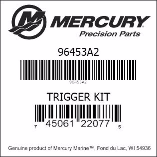 Bar codes for Mercury Marine part number 96453A2