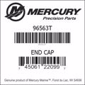 Bar codes for Mercury Marine part number 96563T