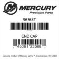 Bar codes for Mercury Marine part number 96563T