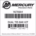 Bar codes for Mercury Marine part number 96708A4