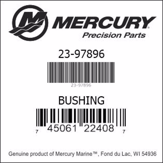 Bar codes for Mercury Marine part number 23-97896