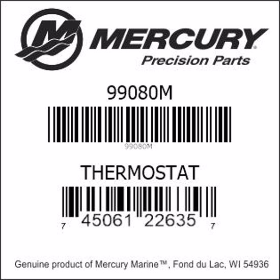 Bar codes for Mercury Marine part number 99080M