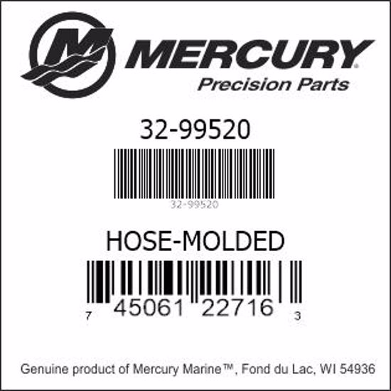 Bar codes for Mercury Marine part number 32-99520