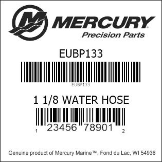 Bar codes for Mercury Marine part number EUBP133