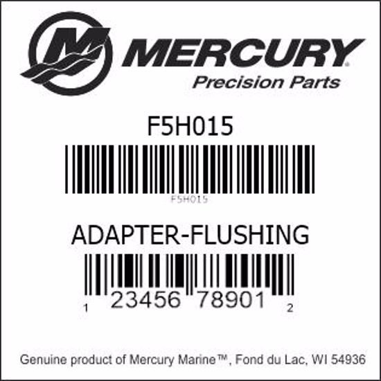 Bar codes for Mercury Marine part number F5H015