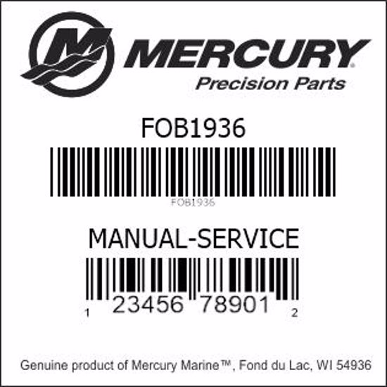 Bar codes for Mercury Marine part number FOB1936