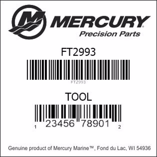 Bar codes for Mercury Marine part number FT2993