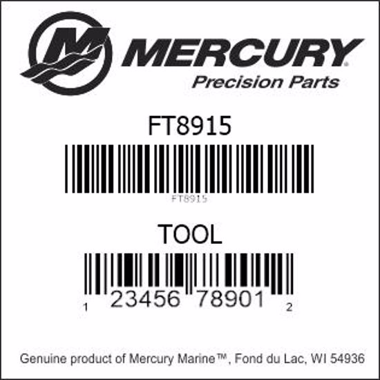 Bar codes for Mercury Marine part number FT8915