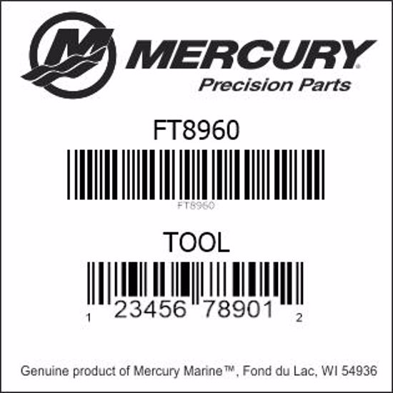 Bar codes for Mercury Marine part number FT8960
