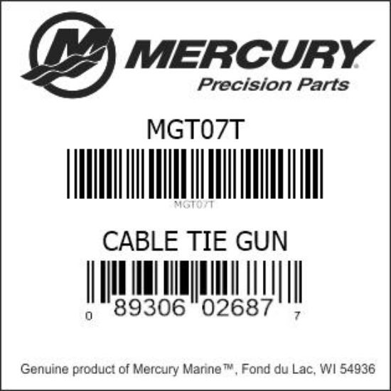 MercuryMercruiser MGT07T TIE STRAP GUN, Heavy Duty Genuine factory part