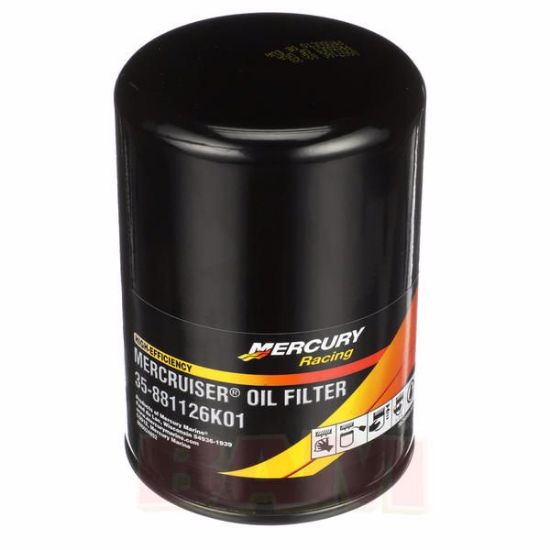 Genuine OEM Mercury Racing part number 881126K01 HP oil filter