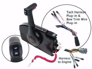 buy Mercury side mount control 10 pin power trim Mercury Outboard 8M0178533 Control Electric Start Power Trim 10 Pin