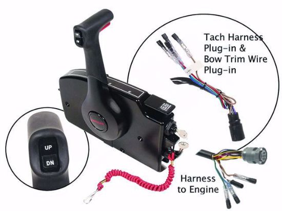 Mercury Outboard 8M0178533 Control Electric Start Power Trim 10 Pin 