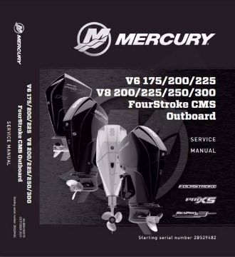 Show details for Mercury Outboard 90-8M0182078 Service Manual V6 V8 Mercury outboard service manual V6 V8 fourstroke cms