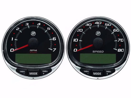 Mercury-Mercruiser 79-8M0185894 Tach/Speedo Kit 80 MPH,7K Black