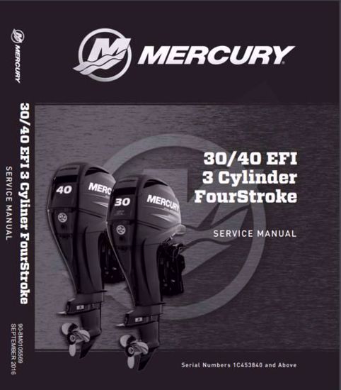 Mercury Outboard 90-8M0105569 Factory Service Manual 30/40 EFI 4 Stroke
