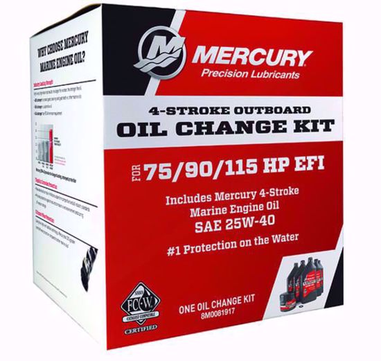 Mercury Outboard 8M0081917 Oil Change Kit 75/90/115 EFI 25W40 1.7L