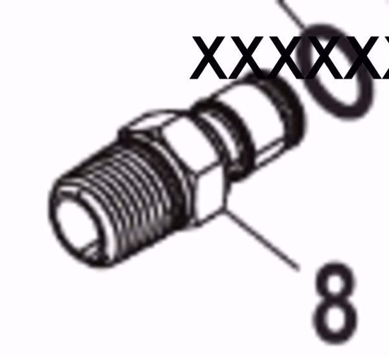 Picture of Mercury-Mercruiser 22-8M0180470 Adaptor Quick Connect Male Threaded
