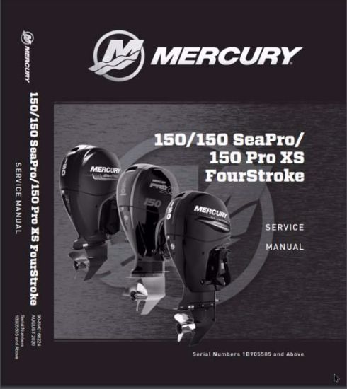 Picture of Mercury Outboard 90-8M0168224 Factory Service Manual 150 HP