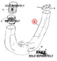 Mercury-Mercruiser 8M0115149 Exhaust Y-Pipe 4.5L 6.2L 383 MPI 350 MPI