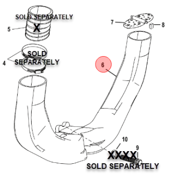 Show details for Mercury-Mercruiser 8M0115149 Exhaust Y-Pipe Mercury-Mercruiser 8M0115149 Exhaust Y-Pipe 4.5L 6.2L 383 MPI 350 MPI