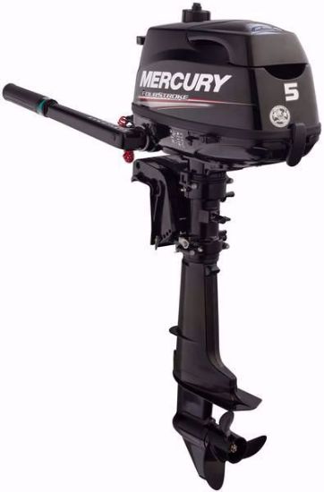 Picture of Mercury 5MH 4 Stroke Motor 15", Tiller Handle - 7 Yr Warranty