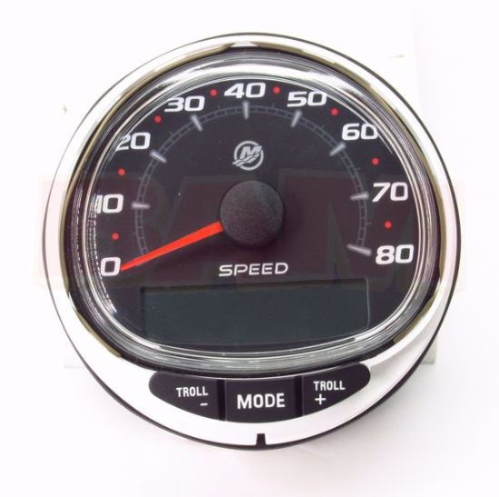 Picture of Mercury-Mercruiser 79-8M0135631 Speedometer 80 MPH Black
