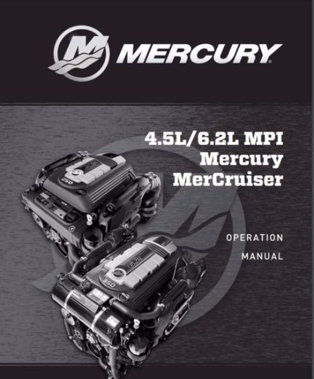 Picture of Mercury-Mercruiser 90-8M0119290 Operation Manual Sterndrive 4.5L 6.2L