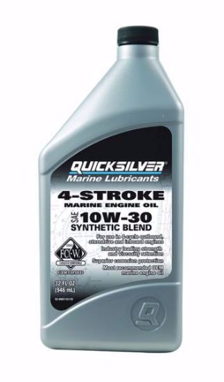 Picture of Mercury-Mercruiser 92-8M0142135 10W-30 Synthetic Blend Oil 1 Quart