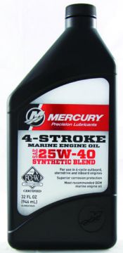 Show details for Mercury Synthetic Blend FCW Marine Oil SAE 25W40 (choose your size) Picture of Mercury Synthetic Blend FCW Marine Oil SAE 25W40 (choose your size)