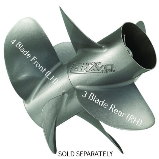 Picture of Mercury-Mercruiser 48-8M8022340 Bravo 3 16 X 19 LH Front 4 Blade Propeller