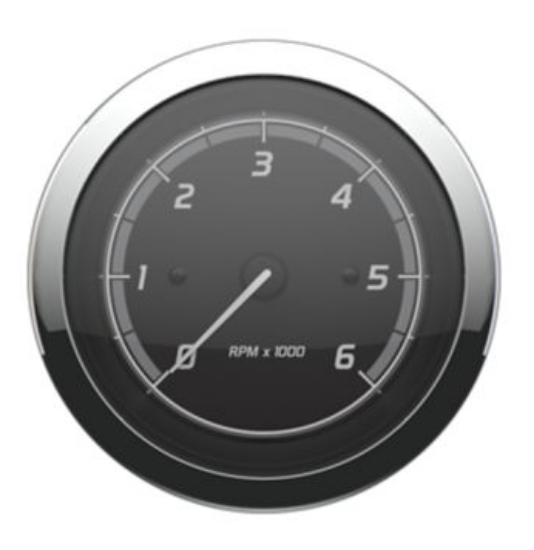 Picture of Mercury-Mercruiser 79-8M6020085 Analog Tachometer 6K Blk/Chrome