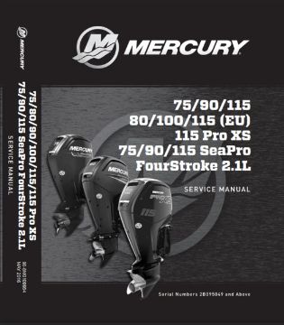 Show details for Mercury Outboard 90-8M0109954 Service Manual 75/90/115 Picture of Mercury Outboard 90-8M0109954 Service Manual 75/90/115