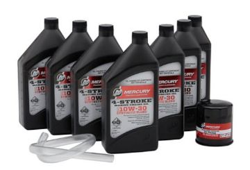 Show details for Mercury-Mercruiser 8M0187621 Oil Change Kit 175-300 HP V6/V8 10W30 4 Stroke Picture of Mercury-Mercruiser 8M0187621 Oil Change Kit 175-300 HP V6/V8 10W30 4 Stroke