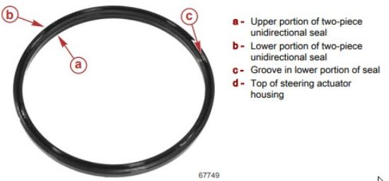Picture of Mercury-Mercruiser 98-8M0153478 Steering Actuator Seal Kit Zeus 3000