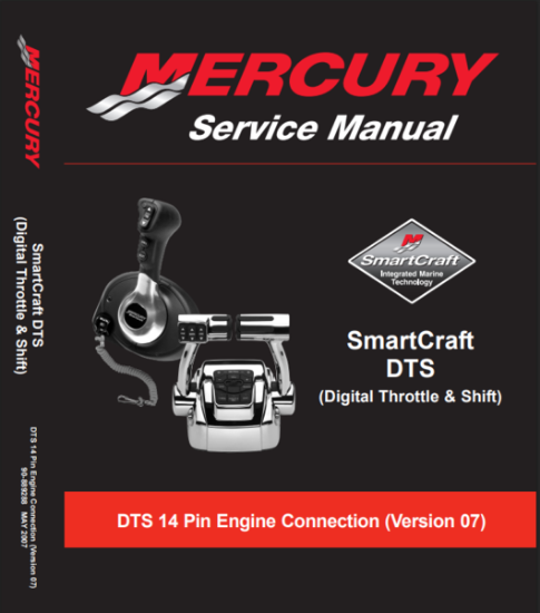 Picture of Mercury-Mercruiser 90-889288 Service Manual SmartCraft DTS 14 Pin