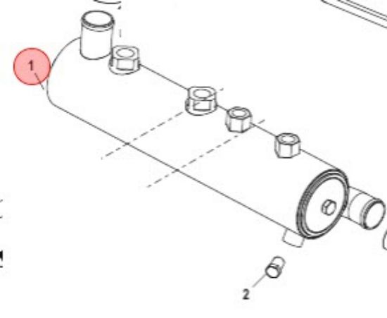 Picture of Mercury-Mercruiser 849115T02 Transmission Oil Cooler