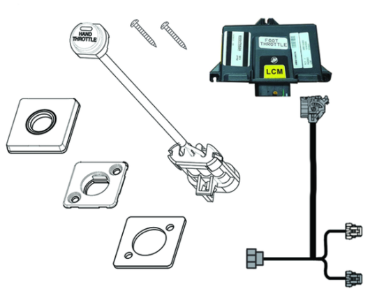 Picture of Mercury-Mercruiser 98-8M0169383 Foot Throttle Helm Kit