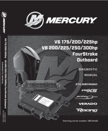 Picture of Mercury Outboard 8M0237508 Diagnostic Manual V6 V8