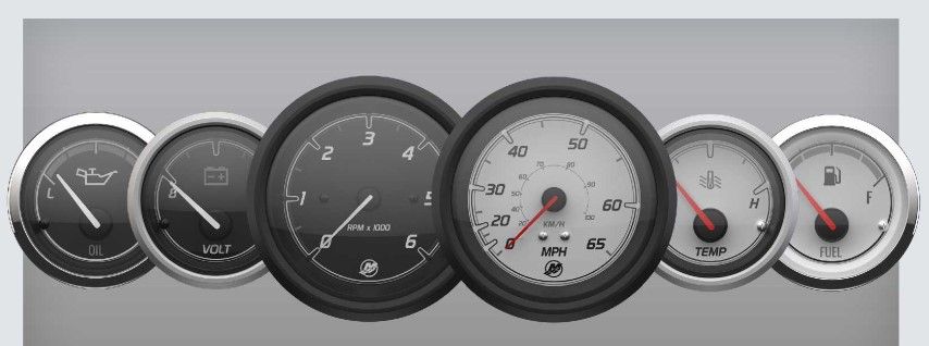 images of Mercury analog gauges