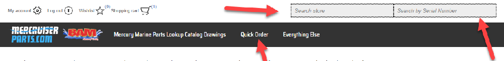 How to search our store